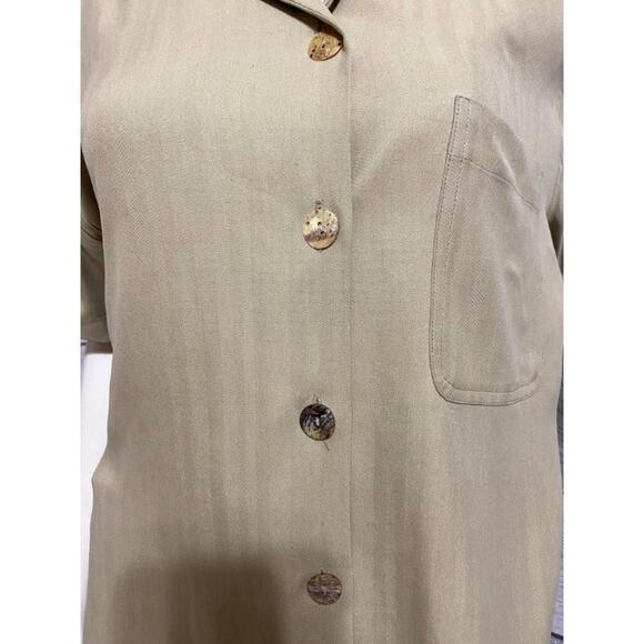 Bamboo Traders 100% Silk (2) Pc Wrap Skirt and Blouse Size 10 - Picture 4 of 4